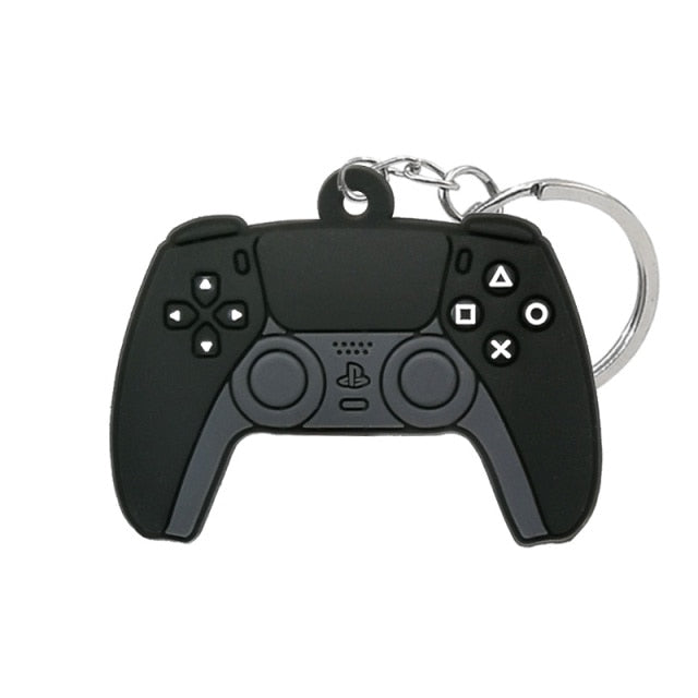 1PCS PVC new style Game Machine Keychain &amp; Keyring Cute Gamepad Joystick Key Chain Keychains Bag Car Hanging fit men boy keys freeshipping - Etreasurs