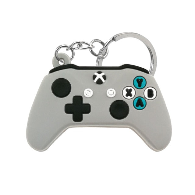 1PCS PVC new style Game Machine Keychain &amp; Keyring Cute Gamepad Joystick Key Chain Keychains Bag Car Hanging fit men boy keys freeshipping - Etreasurs