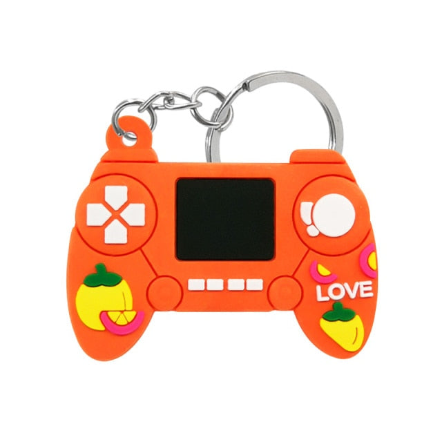 1PCS PVC new style Game Machine Keychain &amp; Keyring Cute Gamepad Joystick Key Chain Keychains Bag Car Hanging fit men boy keys freeshipping - Etreasurs