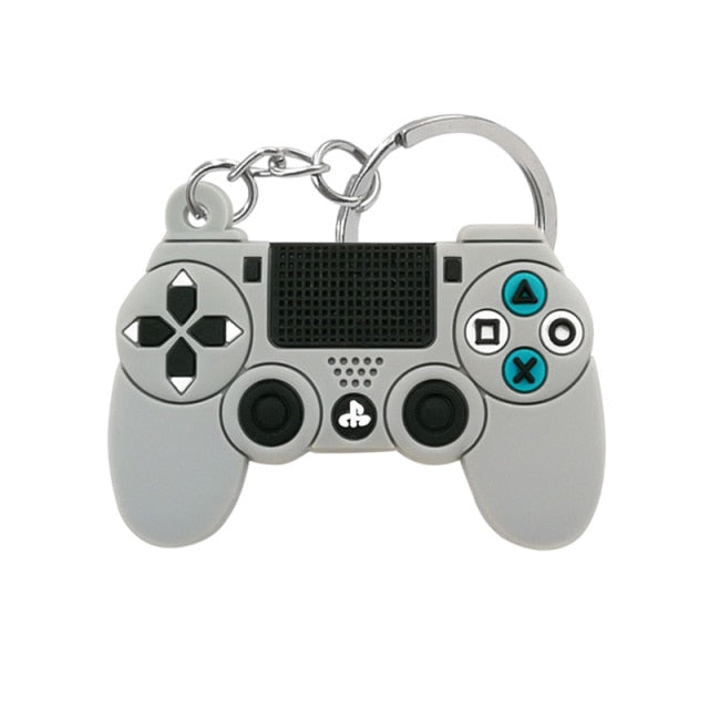 1PCS PVC new style Game Machine Keychain &amp; Keyring Cute Gamepad Joystick Key Chain Keychains Bag Car Hanging fit men boy keys freeshipping - Etreasurs