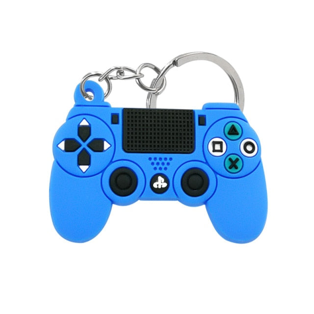 1PCS PVC new style Game Machine Keychain &amp; Keyring Cute Gamepad Joystick Key Chain Keychains Bag Car Hanging fit men boy keys freeshipping - Etreasurs