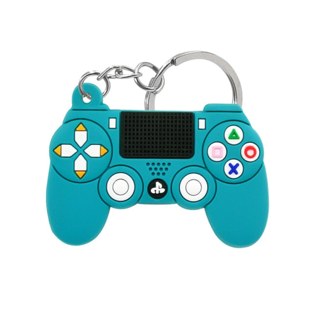 1PCS PVC new style Game Machine Keychain &amp; Keyring Cute Gamepad Joystick Key Chain Keychains Bag Car Hanging fit men boy keys freeshipping - Etreasurs