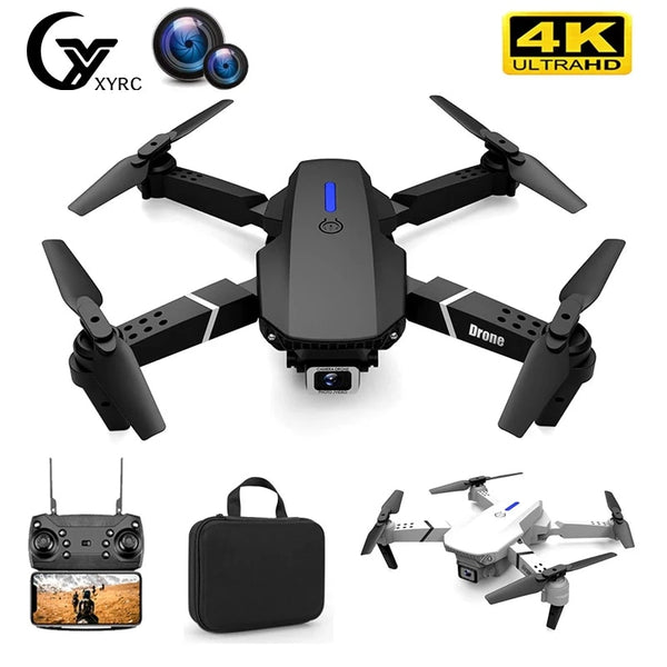 2021 New Quadcopter E88 Pro WIFI FPV Drone With Wide Angle HD 4K 1080P Camera Height Hold RC Foldable Quadcopter Dron Gift Toy freeshipping - Etreasurs