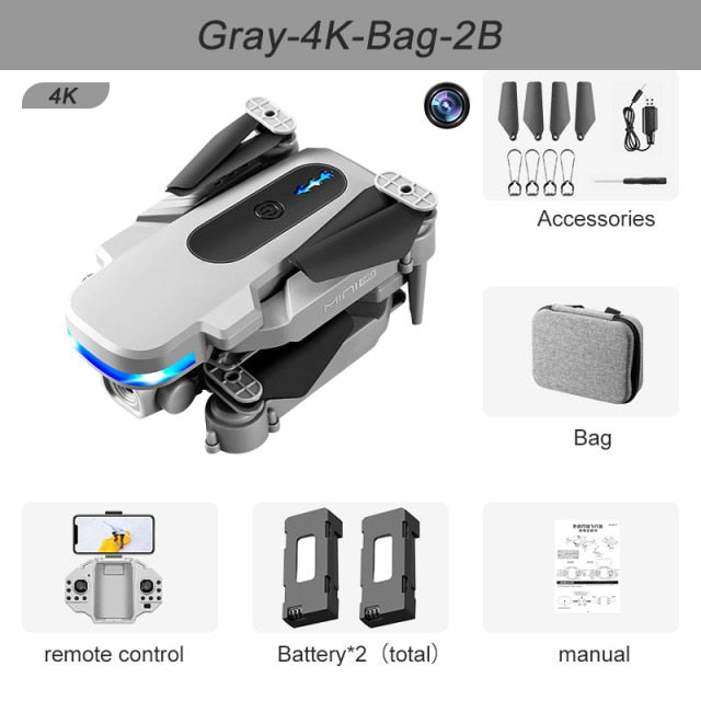 New KY910 Mini Drone 4K Professional HD Dual Camera 2.4G Wifi FPV Foldable RC Quadcopter Aerial Photography Aircraft freeshipping - Etreasurs