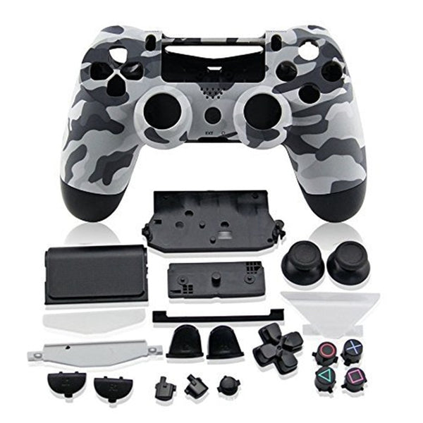 PS4 Full Housing Controller Shell Case Cover Mod Kit buttons For Playstation 4 Dualshock 4 PS 4 V1 Replacement Camouflage Camo freeshipping - Etreasurs